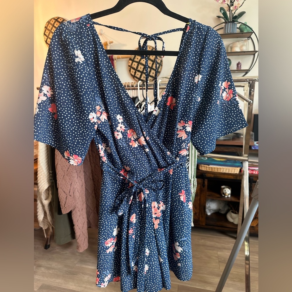 Free People Floral Print Romper Size Medium